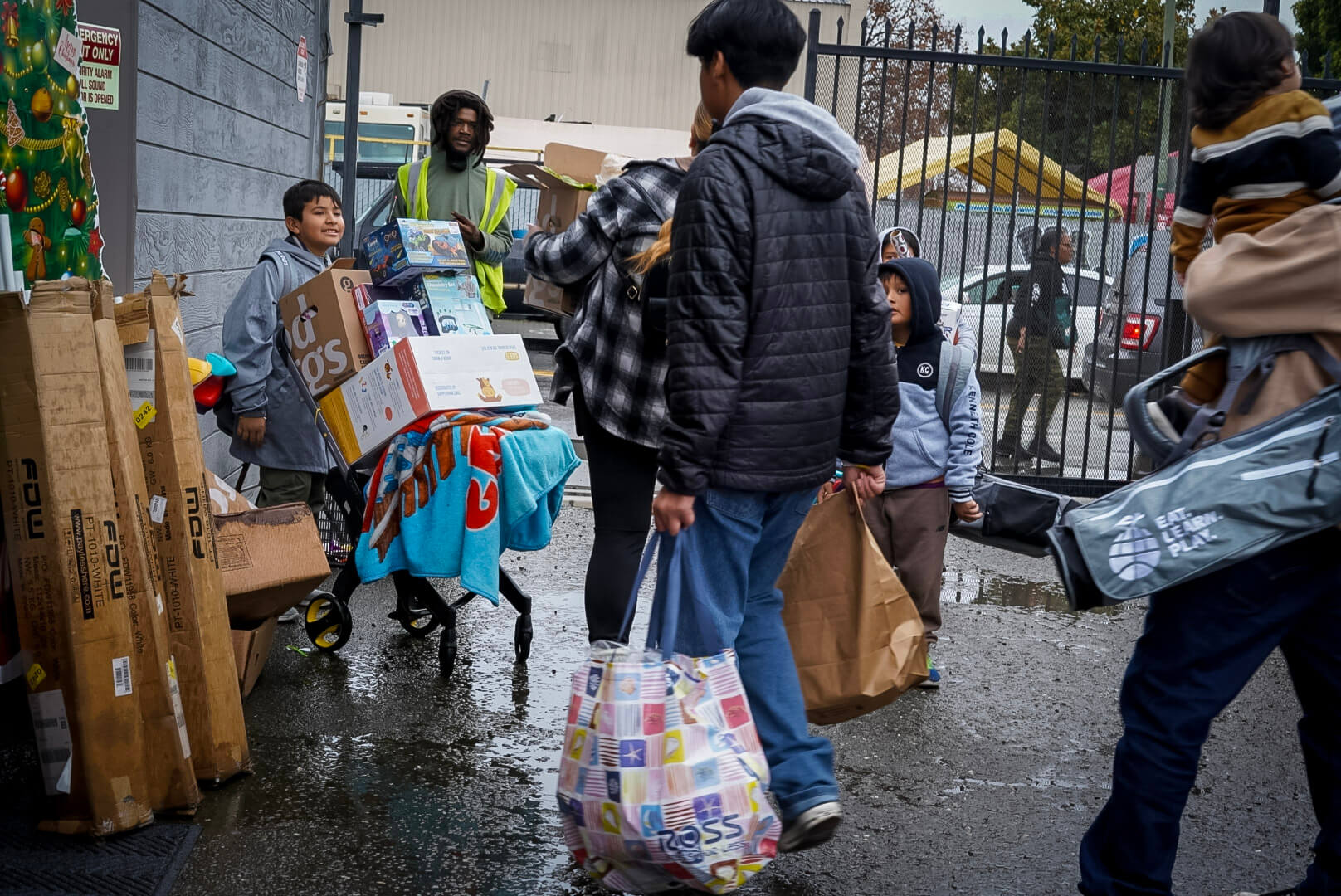 Kids needing a stroller to carry toys